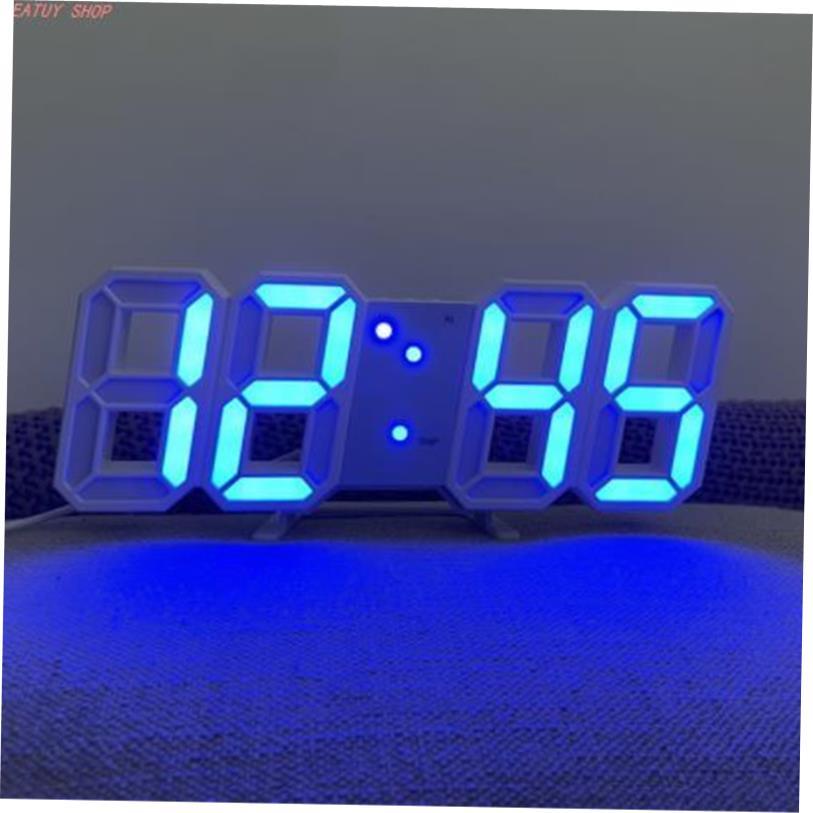 3D LED Digital Alarm Clock Electronic Luminous Night Table