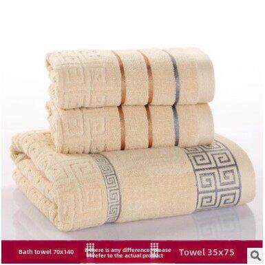 3Pcs Luxury Hotel Cotton Bath Towel Set Hand Face Towel 浴巾