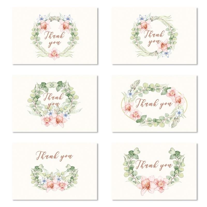 thank you card pack空白小清新感谢卡 small thankyou cards卡片