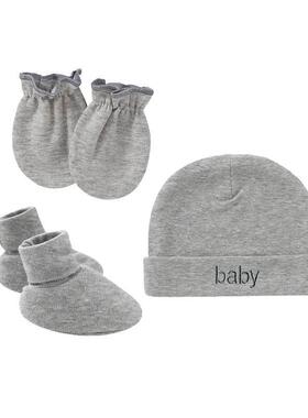 Bonnet Bebe Nouveau Né Cotton 3pcs/ Set Newborn Hat+G
