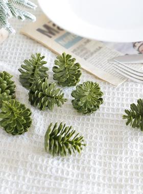 Plastic pine cones Creative pine cone Christmas decorations