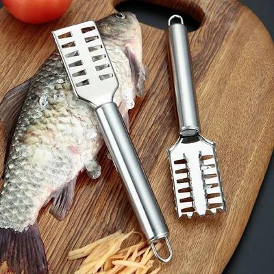 1PC Stainless Steel Fish Scale Knife Scale Scraper Sawtooth