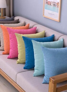 Overstuffed linen, throw pillows, oversize cushions, SOFA SO