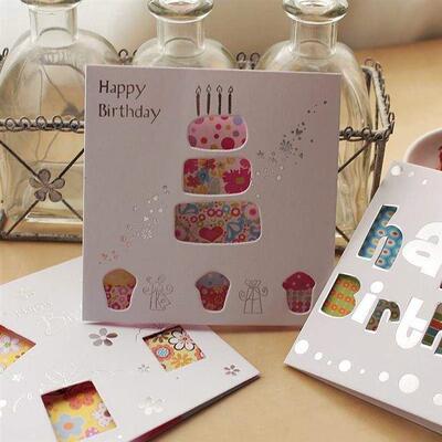 a birthday card hollow out creative thank you cards greeting
