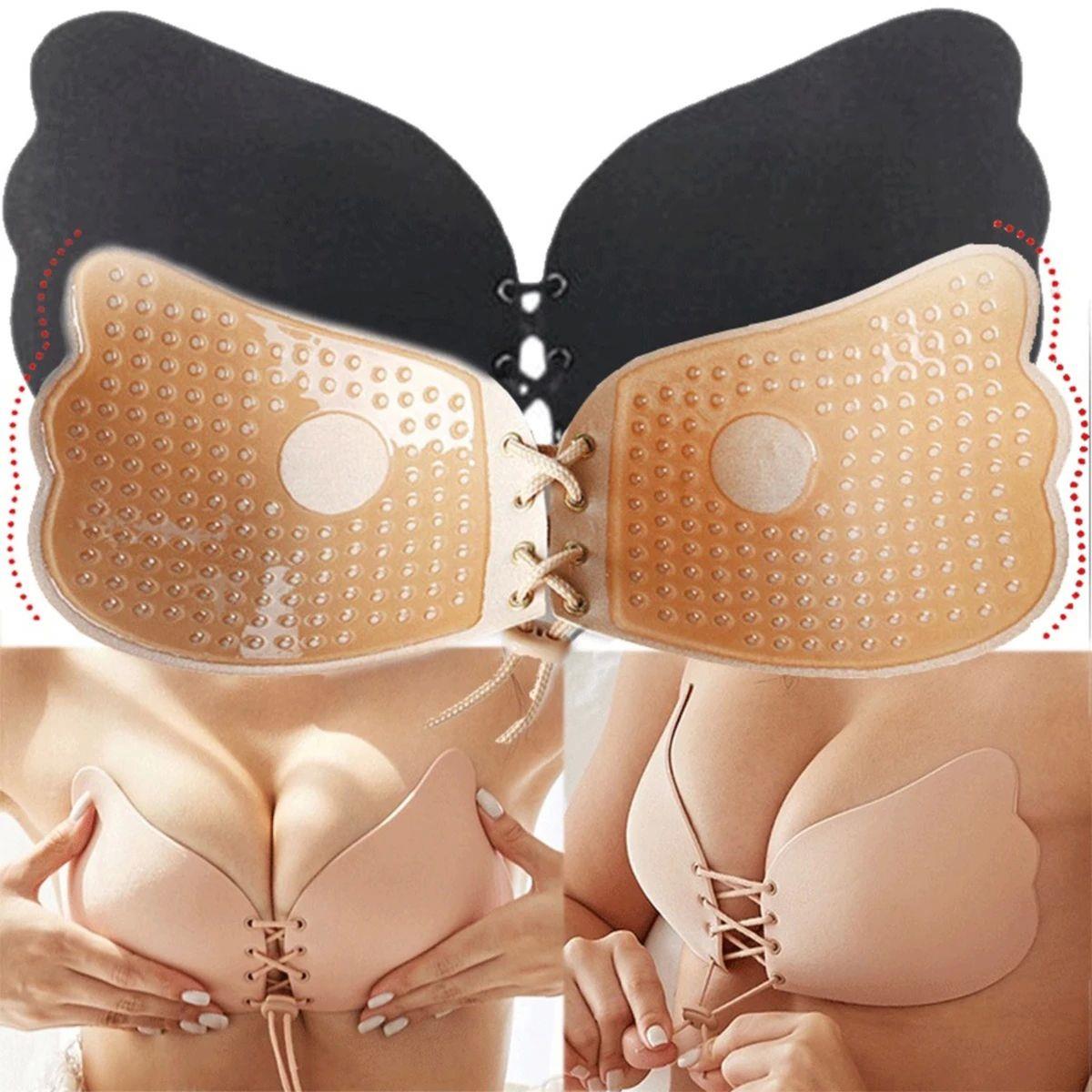 Silicon Adjustable Nipple Bra Tape Invisible Lift Push Up Br