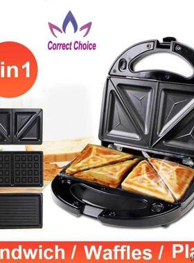 electric sandwich maker panini waffle cake breakfast machine