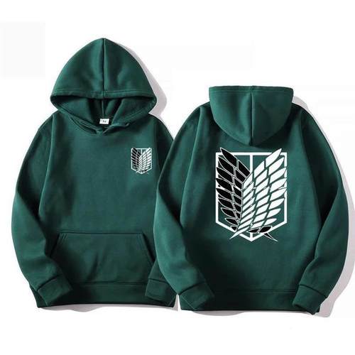 Attack on Titan Mens Hoodie Anime Hoodies Men Women Sreetwe