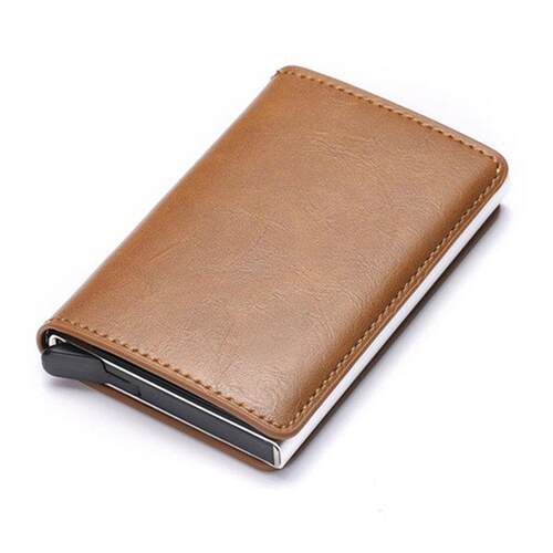 Credit Card Holder Wallet Men Women Metal RFID Vintage Alumi