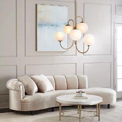 Designer Milk White glass Pendant lights Modern Dining Room