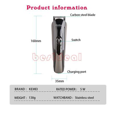 11 in 1 Electric trimmer hair clipper Barber Rechargeable