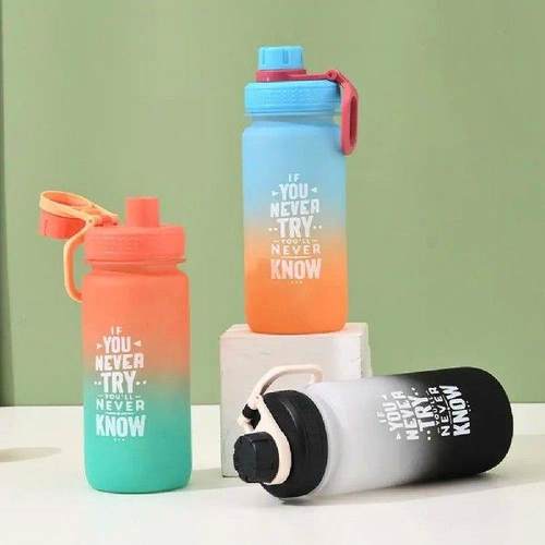 Tight Seal Water Bottle Gradient Color Leak-proof Water