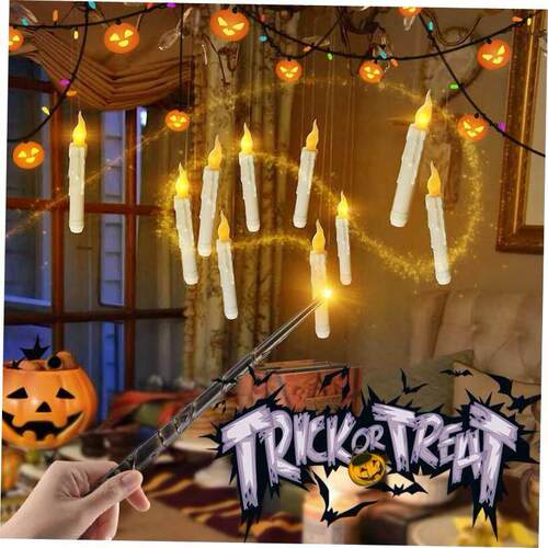 Magic Stick Candles Light UP Halloween LED Flameless Floati0