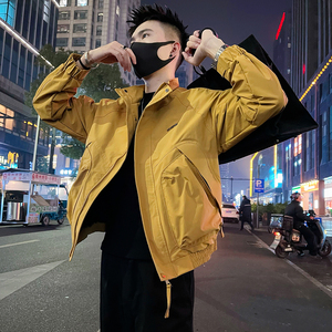 J89/P98控145 春款男士薄款工装大口袋夹克外套潮牌高级感痞帅黄1图片