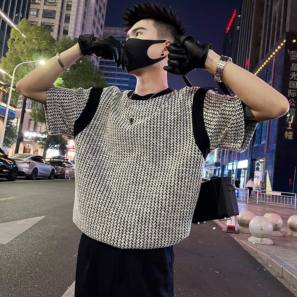 T232/P58控78 短袖T恤男夏季新款圆领半袖上衣潮流百搭休闲灰1图片