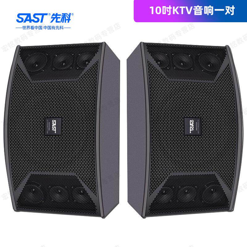 先科十四单元家用KTV专业会议10寸卡包音箱壁挂HIFI唱歌无源音响