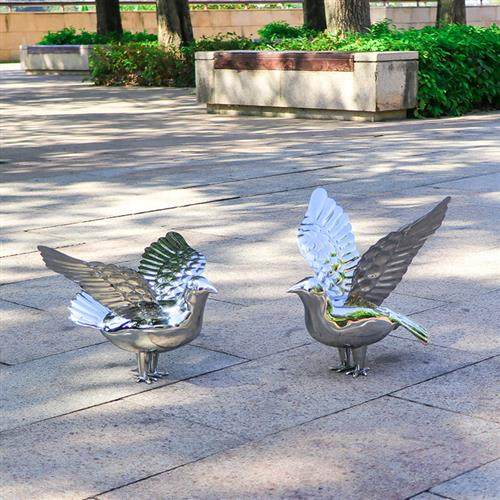 不锈钢镜面鸽子雕塑户外海鸥鸟动物摆件流水墙酒店售楼部玄关装饰,家居饰品,装饰摆件,淘宝优惠券,粉丝福利购,淘宝优惠卷