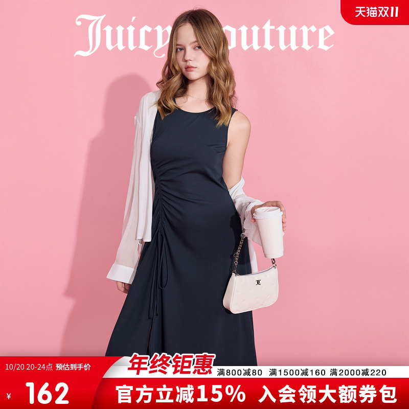JuicyCouture橘滋无袖抽褶连衣裙