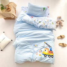 A类100%纯棉幼儿园被子三件套全棉60x150床垫褥午睡六7件套通用型