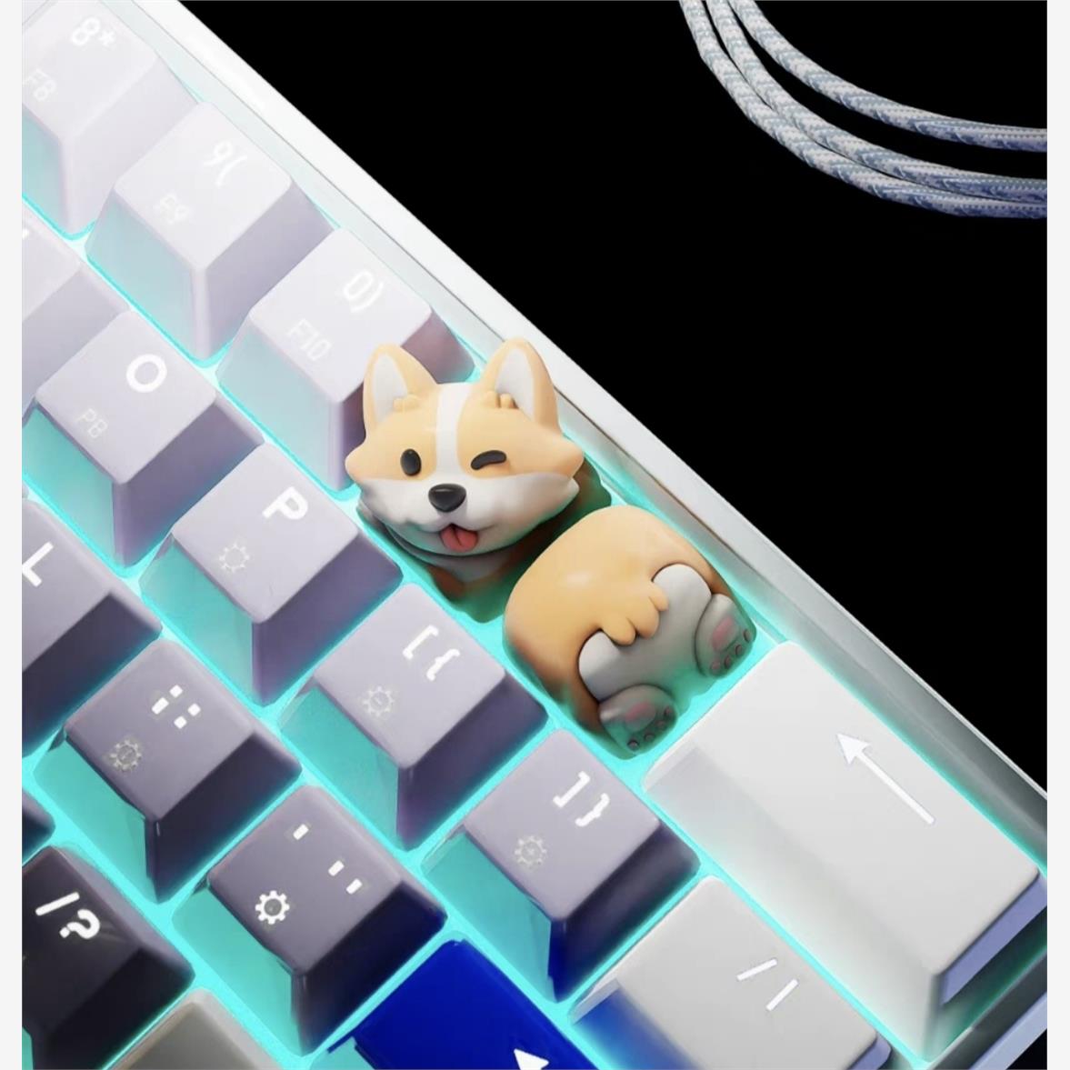 柯基键帽动物派对机械键