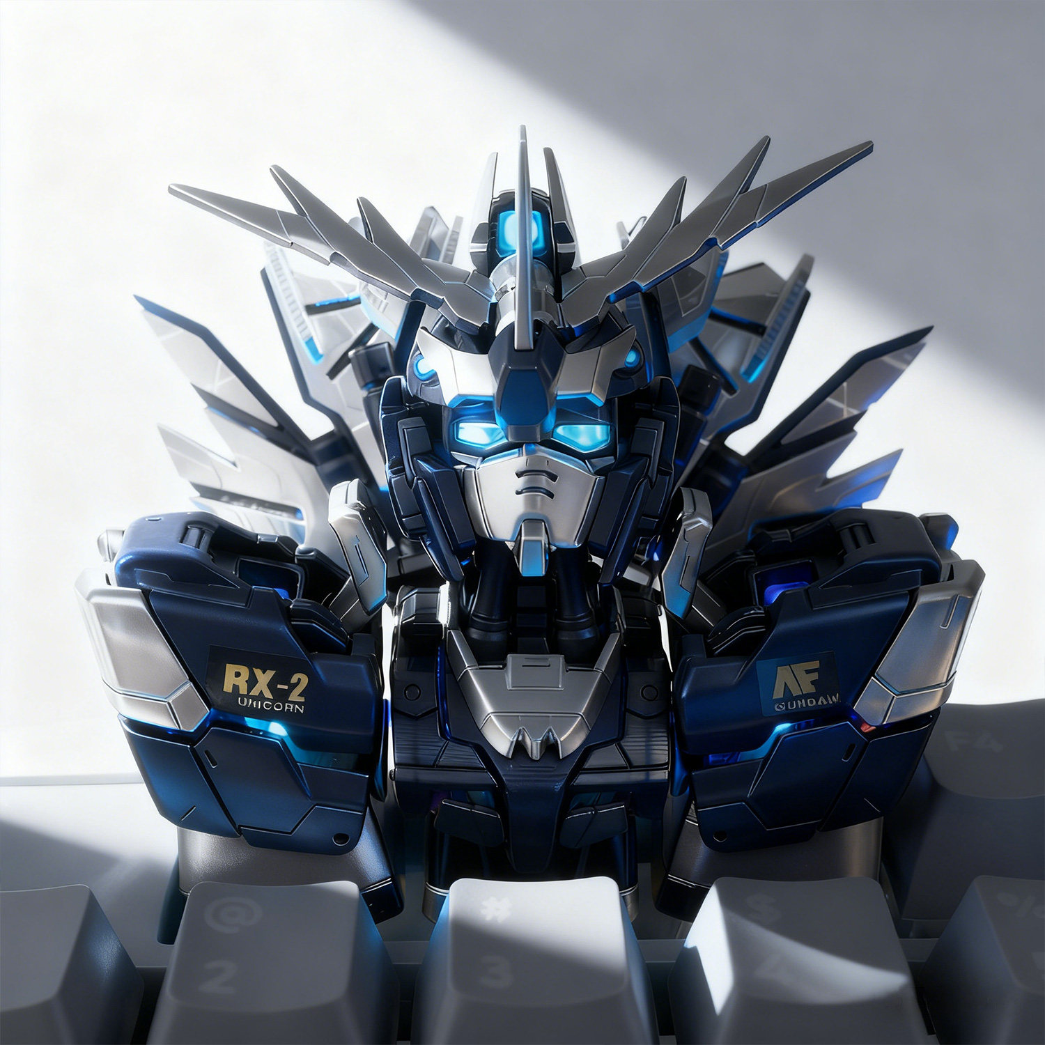 银灰色报丧女妖键帽高达键帽机械键盘个性定制键客制化ttc创意rog