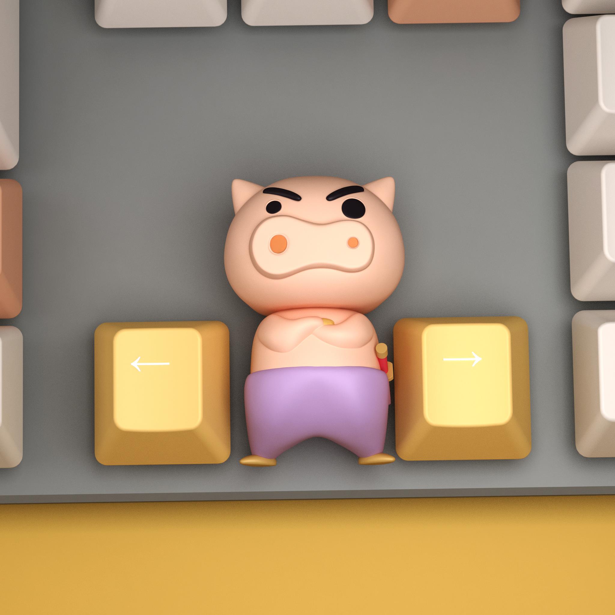 肥嘟嘟左卫门键帽蜡笔小