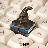 金色飞贼个性 哈利波特分院帽树脂键帽 霍格沃茨四学院徽章键帽组