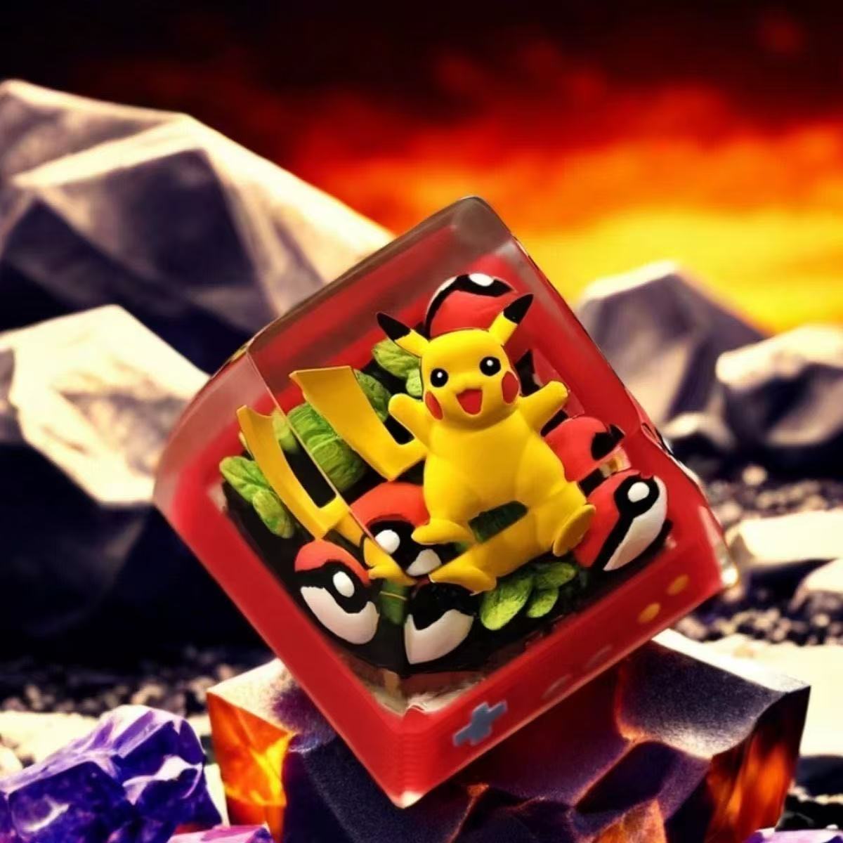 皮卡丘键帽宝可梦立体创