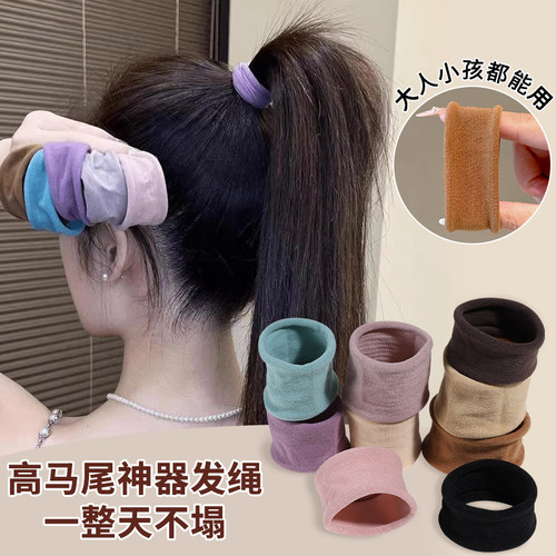 韩系高马尾发绳女2024新款高级感耐用头绳高弹力不勒发橡皮筋发圈
