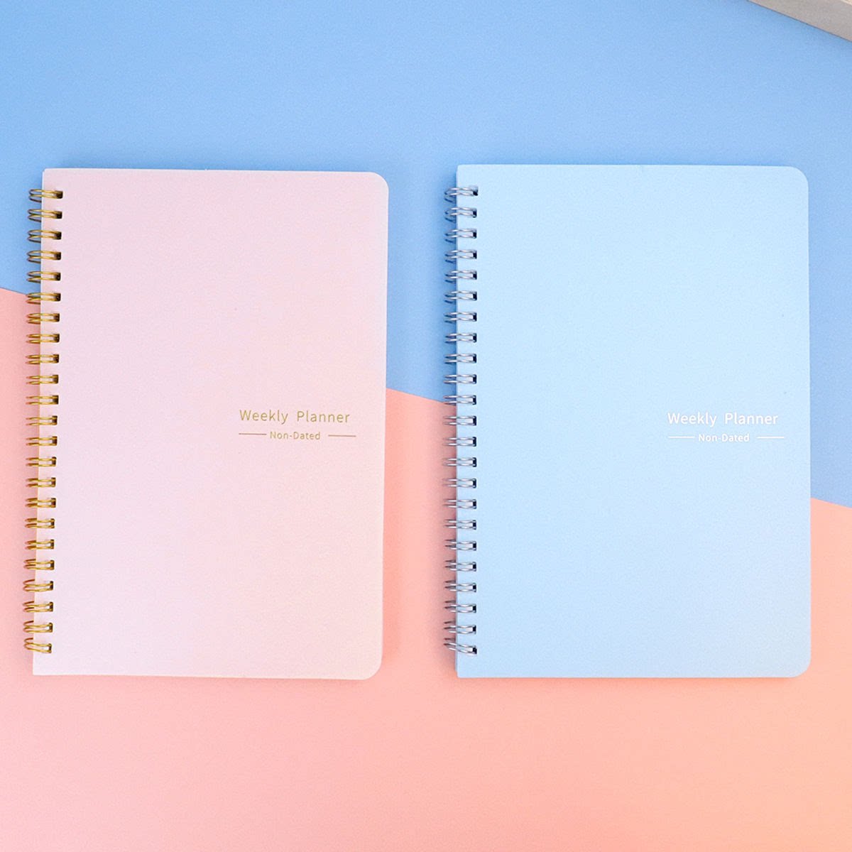 英语周计划本Planner笔记本A5自填式日程本weekly线圈本