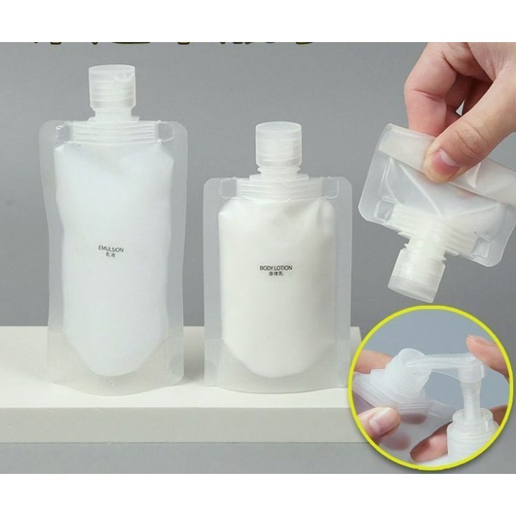 旅行分装袋收纳便携式洗漱用品乳液沐浴露分装瓶洗头膏旅行装小样