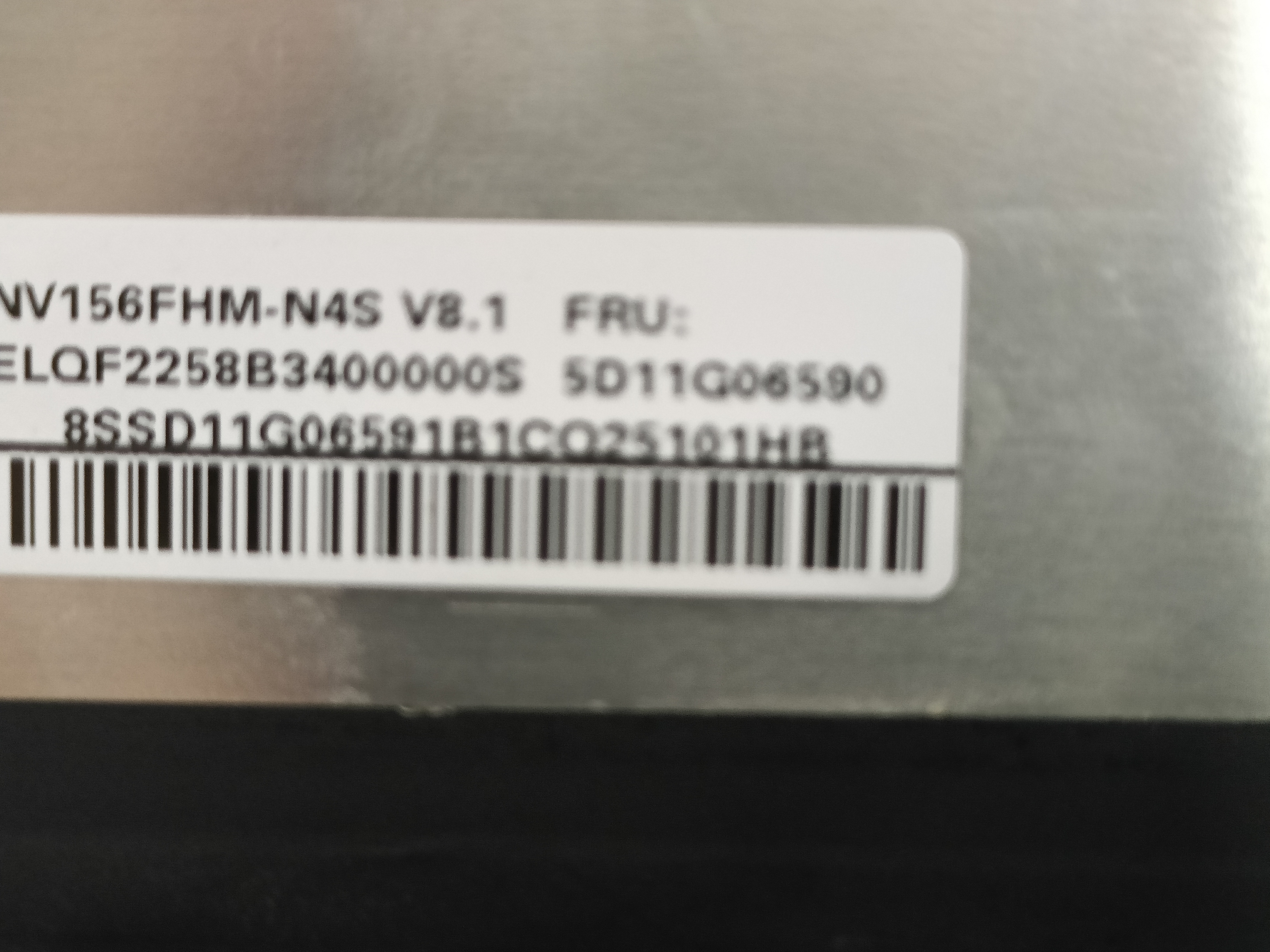 NV156FHM-N4S 1920/1080小口EDP无耳朵拆机A屏