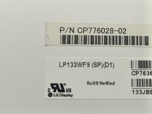 LG LP133WF9-SPD1 1920/1080  30针eDP接口 窄边  拆机A屏
