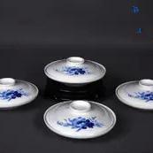 望龙陶瓷6头手提《兰花》茶具