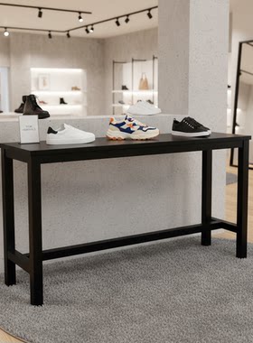 90高简约长条桌电器承重展示架子