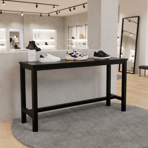 90高简约长条桌电器承重展示架子