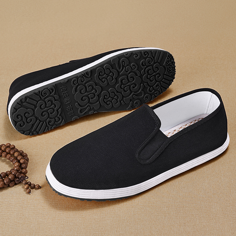 老北京布鞋男透气舒适一脚蹬