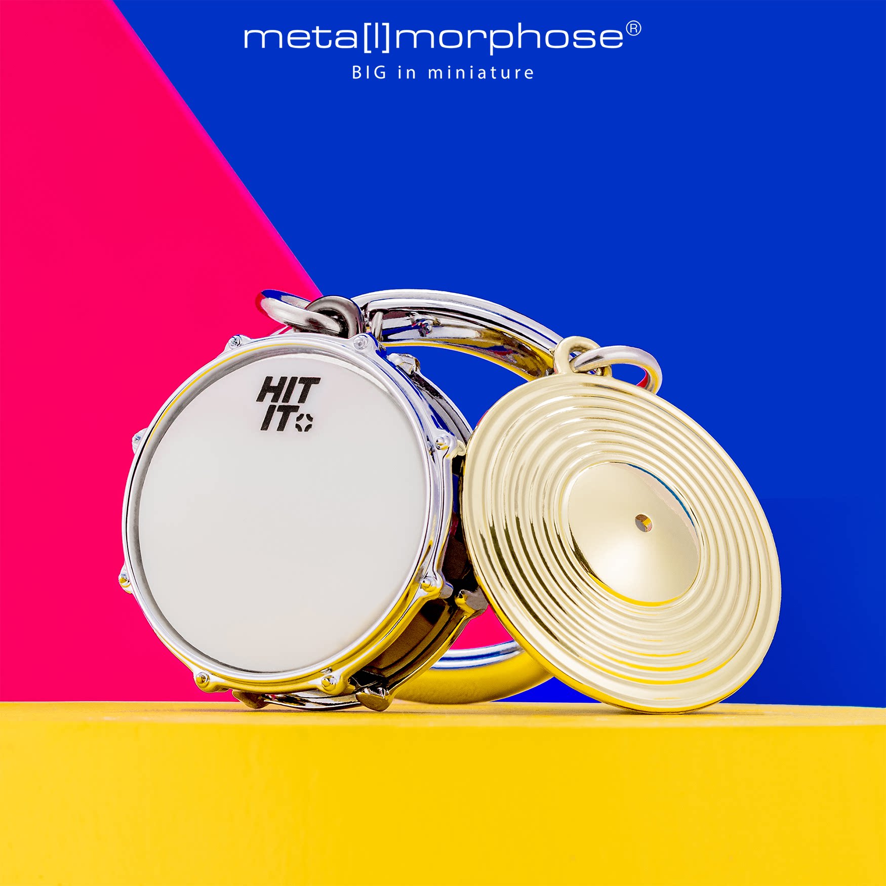 架子鼓钥匙扣包包挂件 比利时metalmorphose趣味乐器旋律系列礼物