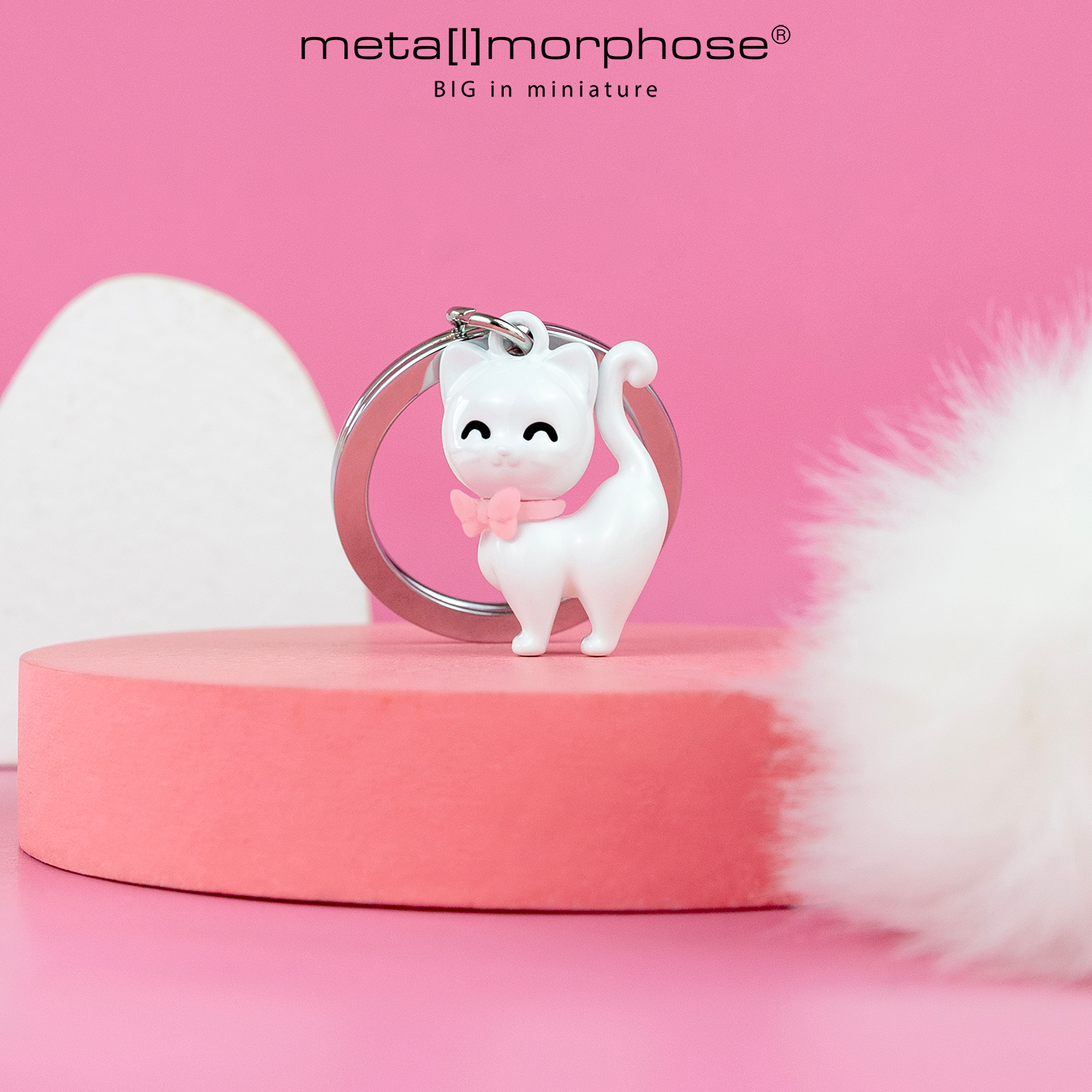 领结猫钥匙扣包包挂件 比利时metalmorphose可爱生日礼物送女生