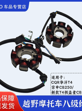 华洋新款T4极盗者卒玛波速尔宗申CB250F/CB250线圈磁钢线圈定子