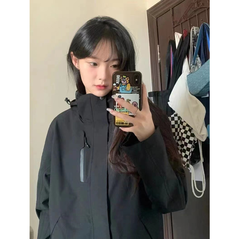 vintage美式复古冲锋衣外