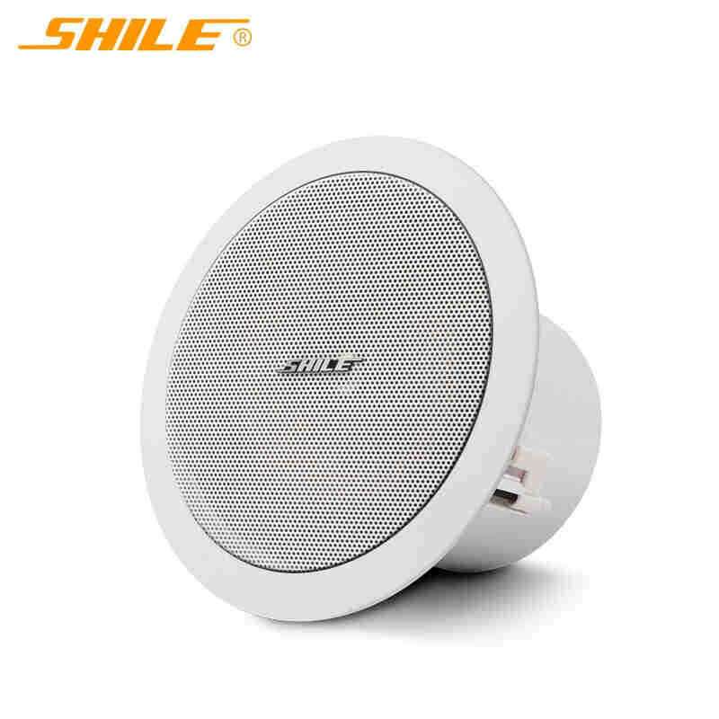 狮乐 BX-205/206/308 定阻同轴吸顶喇叭会议室超市店铺背景音箱