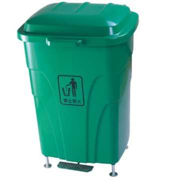 白云清洁白云脚踏垃圾桶 30L脚踏式垃圾桶 脚踩垃圾桶 翻盖垃圾桶