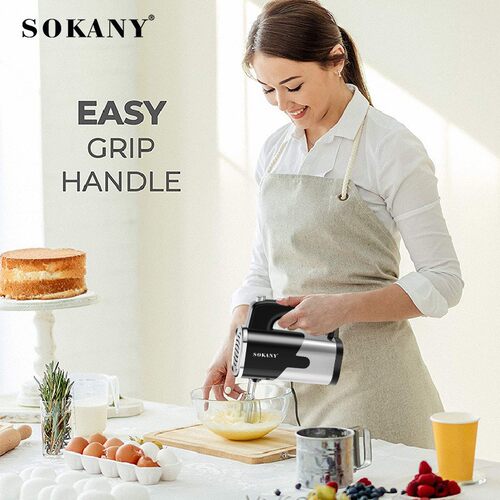 跨境SOKANY6621电动打蛋器烘焙全自动手持搅拌器混装hand mixer