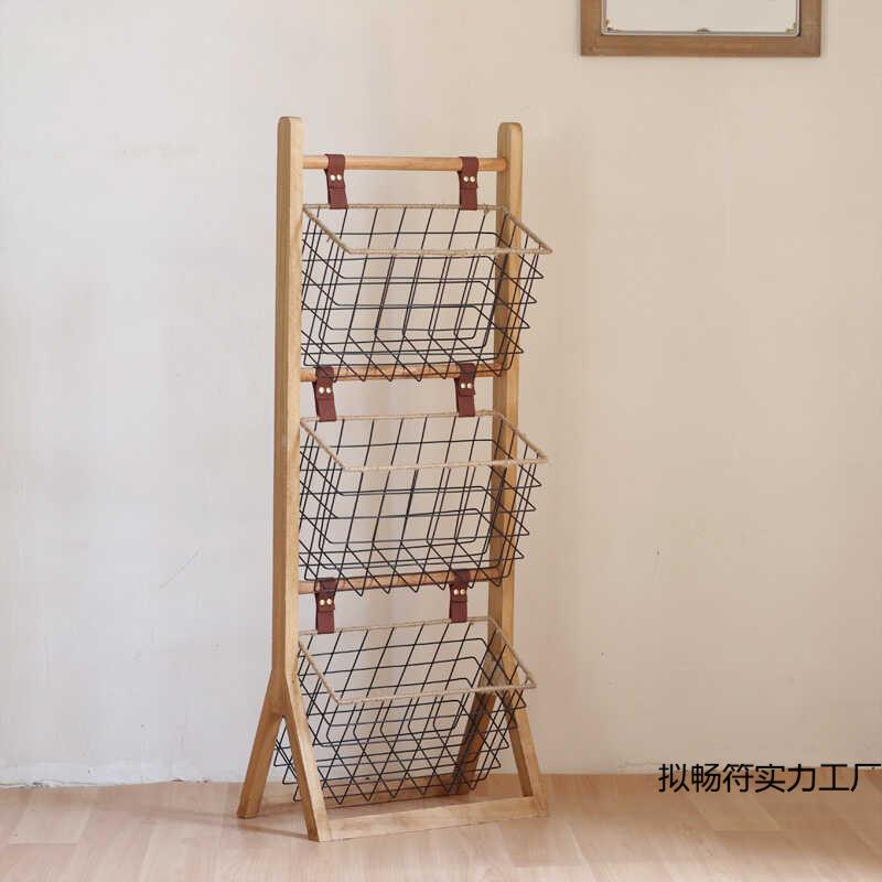 多层落地书籍实木书架陈列置物架创意客厅玩具g收纳架子整理架