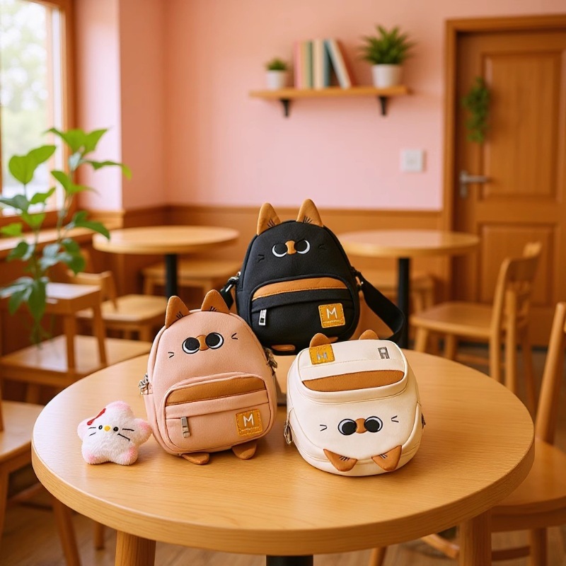 卡通猫咪儿童斜挎包20