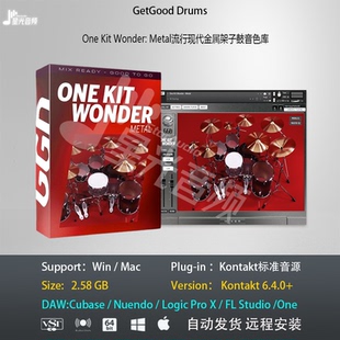 One Kit Wonder Metal现代流行金属架子鼓音色库音乐制作编曲音源