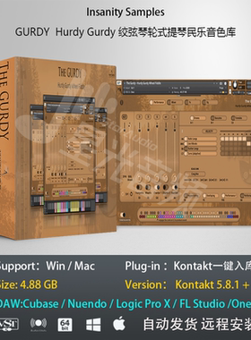 GURDY   Hurdy Gurdy 绞弦琴轮式提琴民乐音色库音乐制作编曲音源