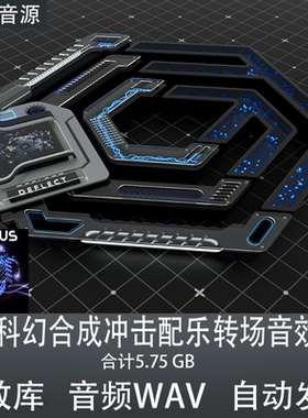Glitchmachines Plexus 科幻合成冲击配乐转场全套 音效 素材