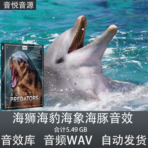 Boom Library Aquatic Predators海狮海豹海象海豚音效水生捕食者