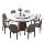 Сочетание обеденного стола и стула из высококачественного микрокристаллического камня в современной светлой гостиной, роскошный большой круглый стол с поворотным столом, обеденный стол из домашнего мрамора mini 4